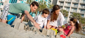 Myrtle Beach family on the beach