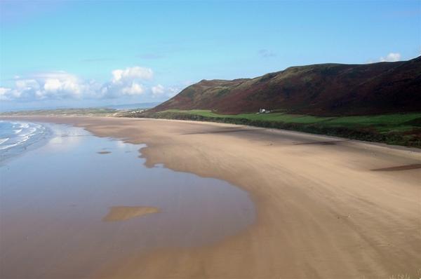 Rhossili Beach and Rhossili Downs