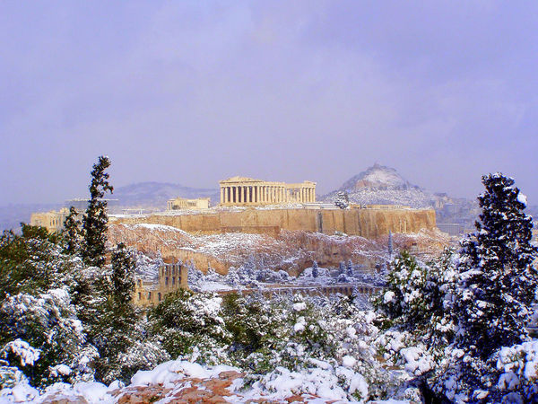 Greece, Athens in winter
