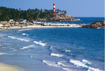 Surfing Kovalam, India